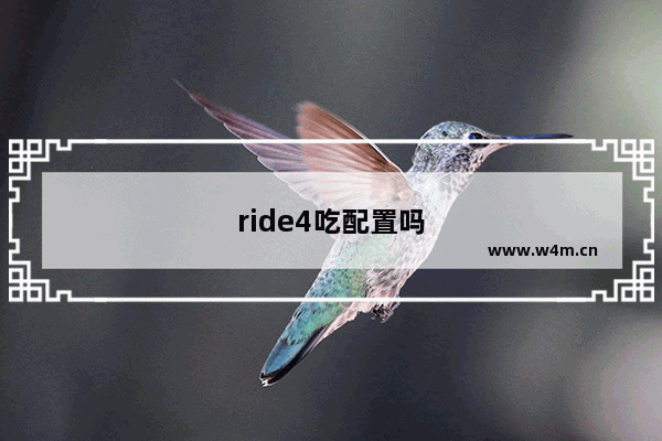 ride4吃配置吗