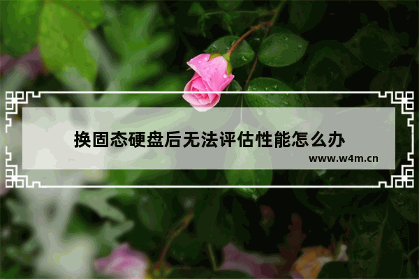 换固态硬盘后无法评估性能怎么办