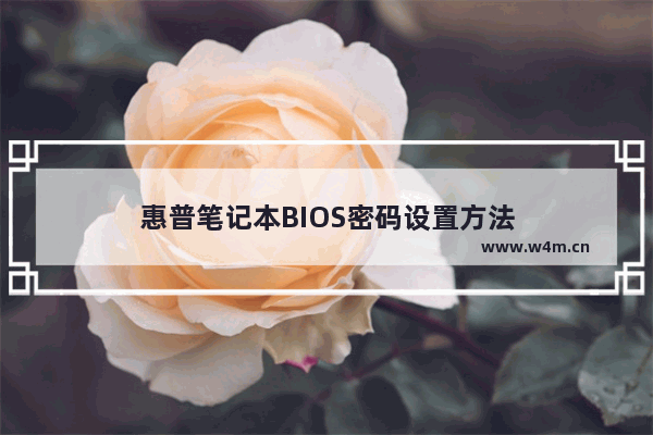 惠普笔记本BIOS密码设置方法