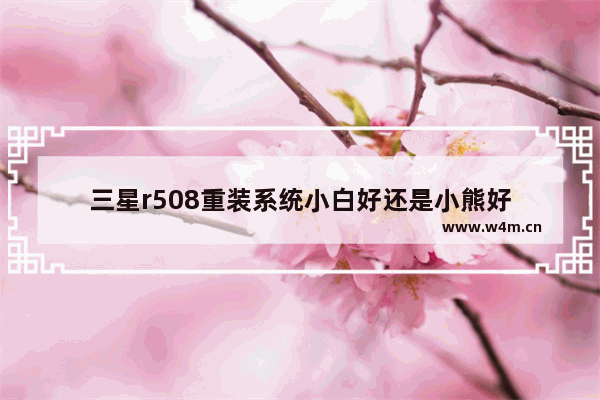 三星r508重装系统小白好还是小熊好