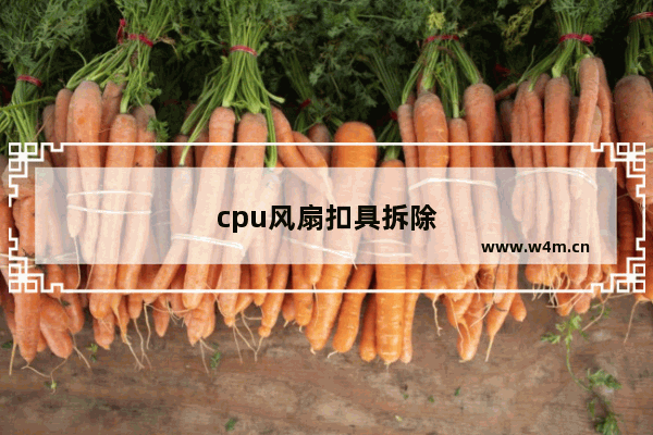 cpu风扇扣具拆除