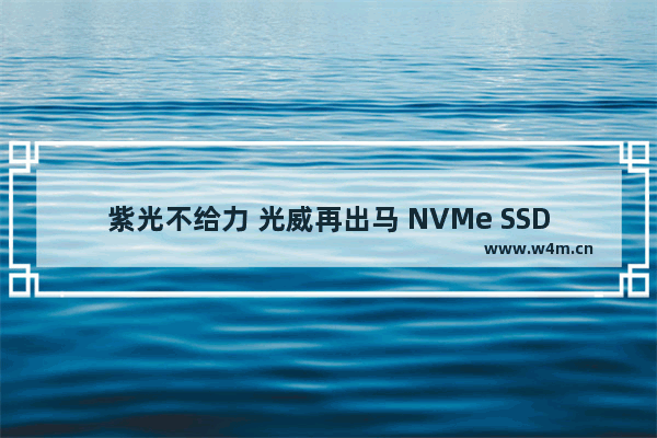 紫光不给力 光威再出马 NVMe SSD降到0.8元1G 还要等到618吗