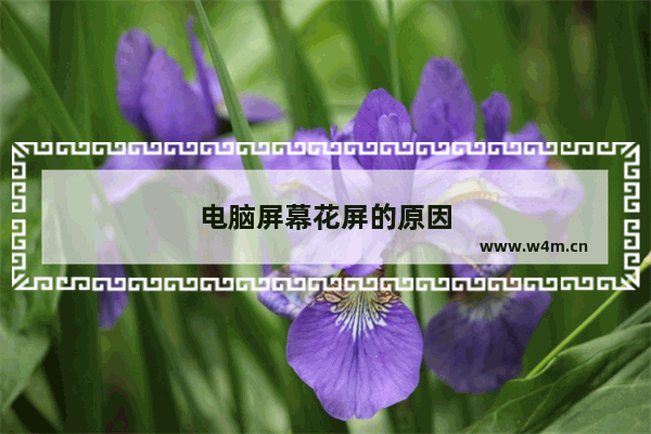 电脑屏幕花屏的原因