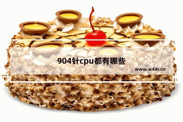 904针cpu都有哪些