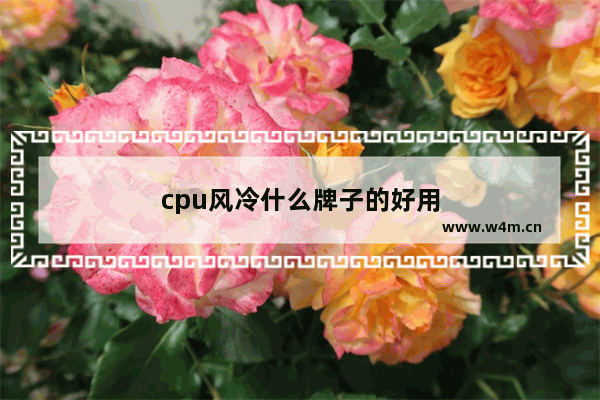 cpu风冷什么牌子的好用