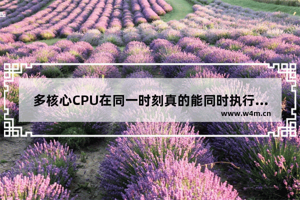 多核心CPU在同一时刻真的能同时执行多个线程吗 多核心CPU是真正意义上的多个物理CPU吗