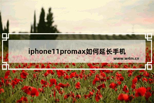 iphone11promax如何延长手机电池寿命