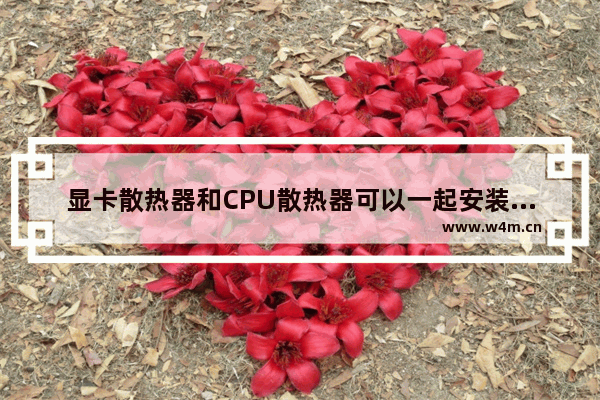 显卡散热器和CPU散热器可以一起安装使用吗