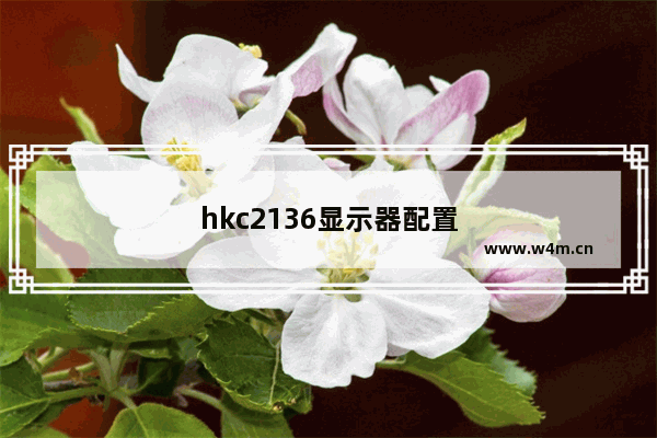 hkc2136显示器配置