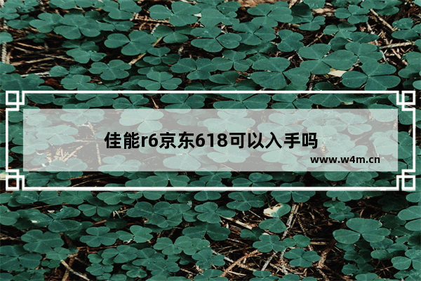 佳能r6京东618可以入手吗