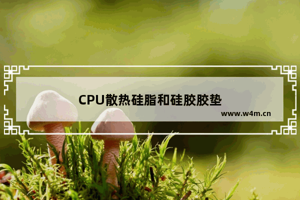 CPU散热硅脂和硅胶胶垫