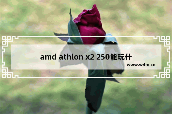 amd athlon x2 250能玩什么游戏