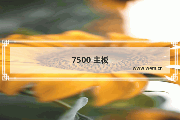 7500 主板