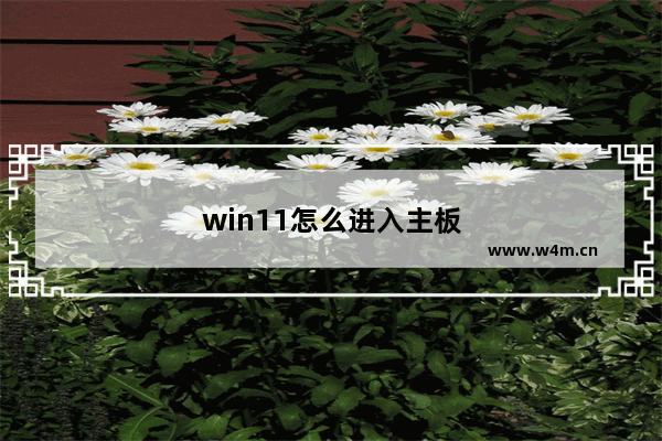 win11怎么进入主板