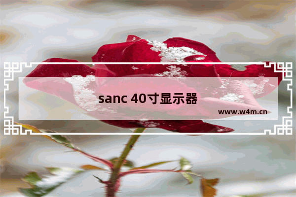 sanc 40寸显示器