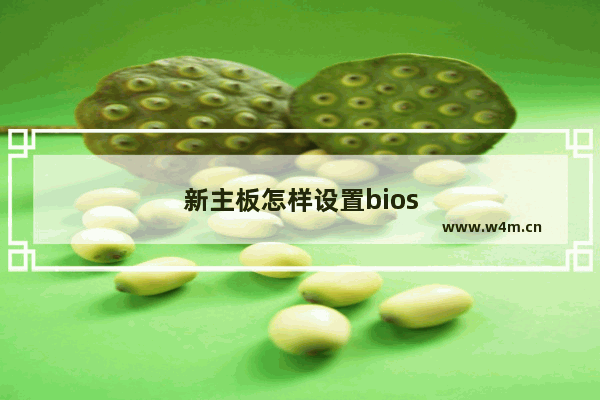 新主板怎样设置bios