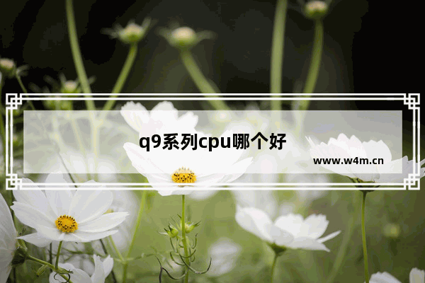 q9系列cpu哪个好