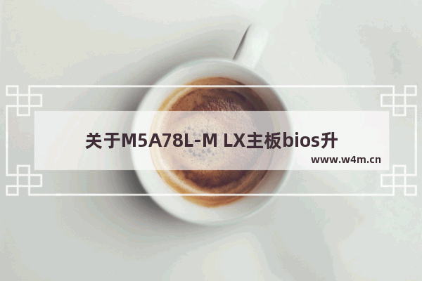 关于M5A78L-M LX主板bios升级