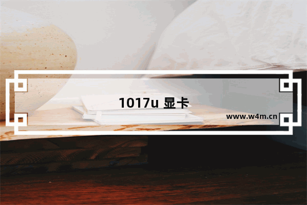 1017u 显卡