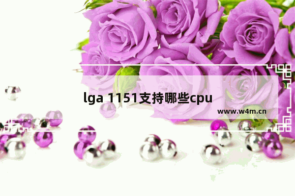 lga 1151支持哪些cpu