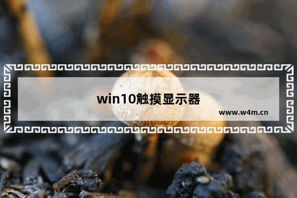 win10触摸显示器