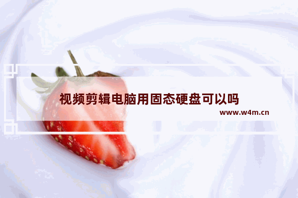 视频剪辑电脑用固态硬盘可以吗