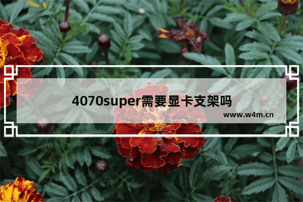 4070super需要显卡支架吗