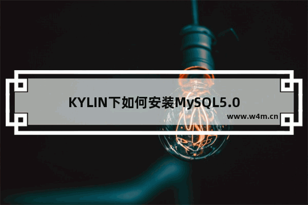 KYLIN下如何安装MySQL5.0