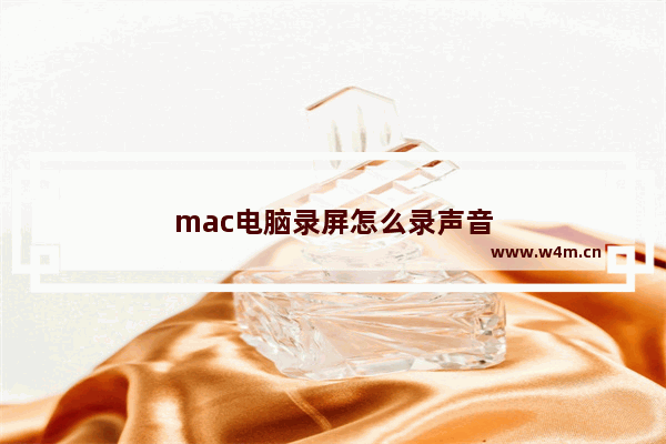 mac电脑录屏怎么录声音