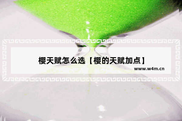 樱天赋怎么选【樱的天赋加点】