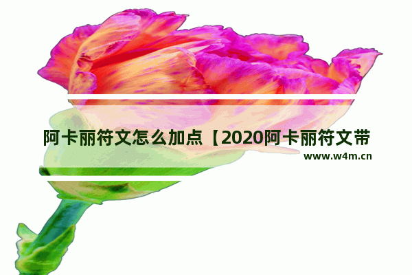 阿卡丽符文怎么加点【2020阿卡丽符文带什么】