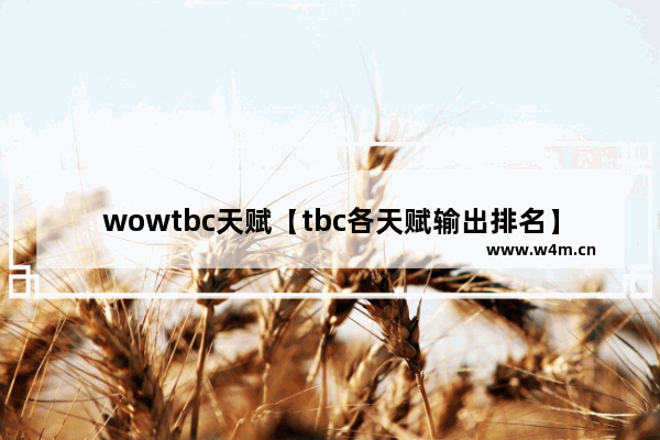 wowtbc天赋【tbc各天赋输出排名】