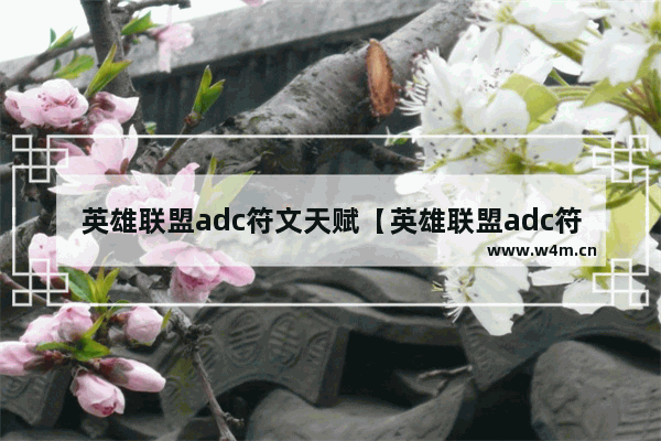 英雄联盟adc符文天赋【英雄联盟adc符文天赋介绍】