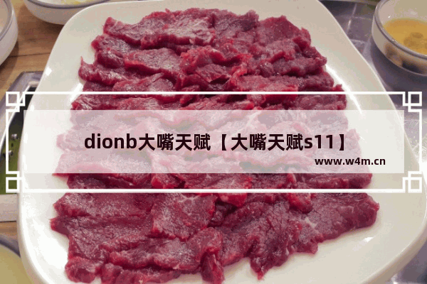 dionb大嘴天赋【大嘴天赋s11】