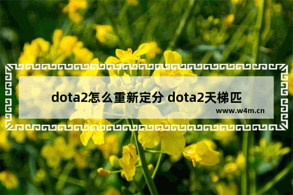 dota2怎么重新定分 dota2天梯匹配机制