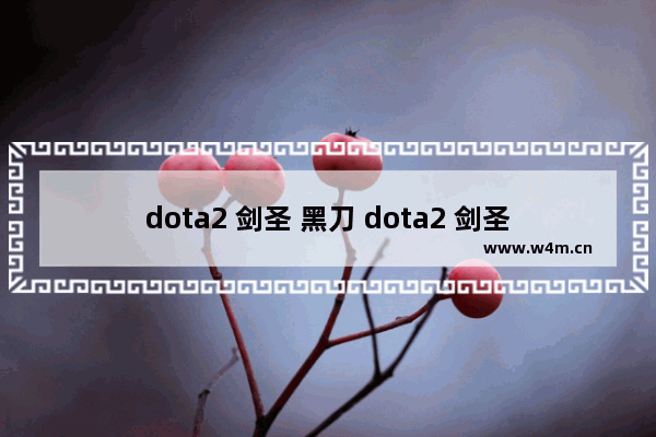 dota2 剑圣 黑刀 dota2 剑圣 黑刀