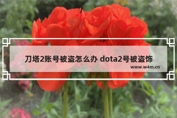 刀塔2账号被盗怎么办 dota2号被盗饰品被卖了怎么办