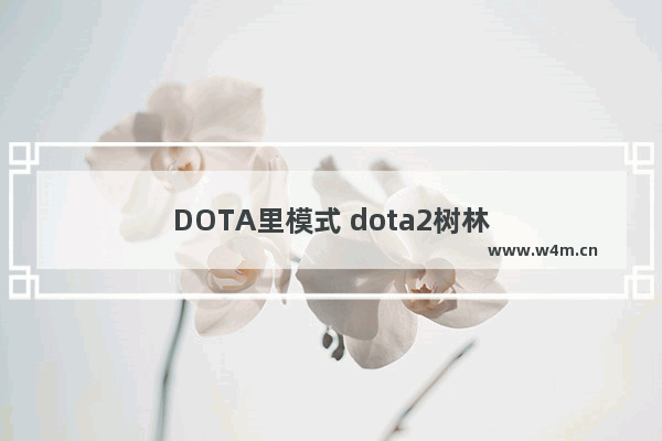 DOTA里模式 dota2树林