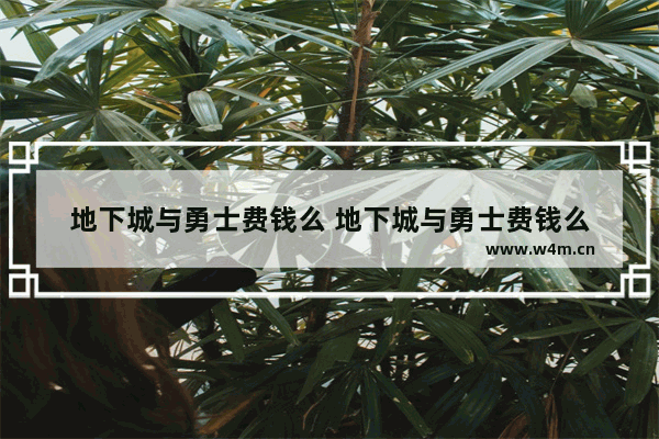 地下城与勇士费钱么 地下城与勇士费钱么