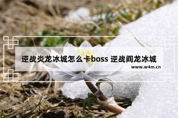 逆战炎龙冰城怎么卡boss 逆战阎龙冰城神秘打法