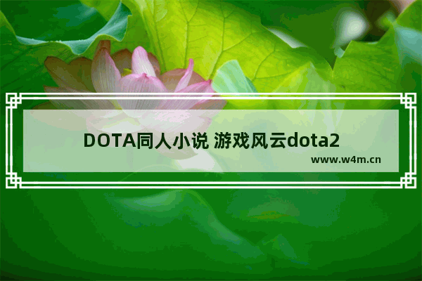 DOTA同人小说 游戏风云dota2