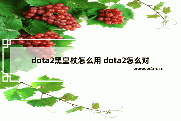 dota2黑皇杖怎么用 dota2怎么对黑