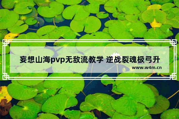 妄想山海pvp无敌流教学 逆战裂魂极弓升级紫色