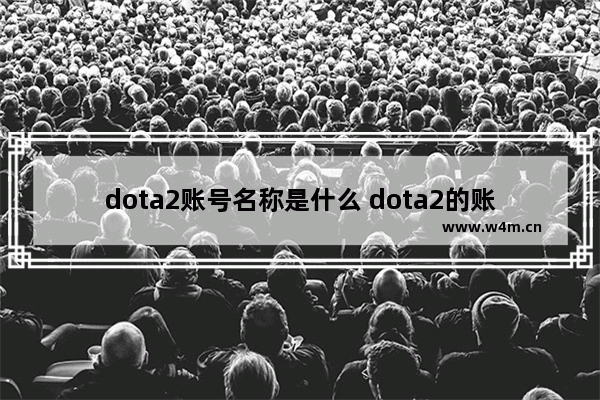 dota2账号名称是什么 dota2的账号名称是什么昵称还是id