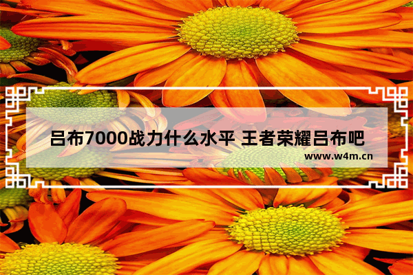 吕布7000战力什么水平 王者荣耀吕布吧