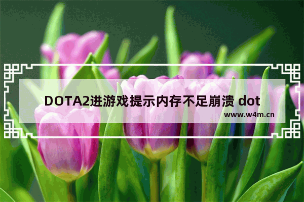 DOTA2进游戏提示内存不足崩溃 dota2 崩溃