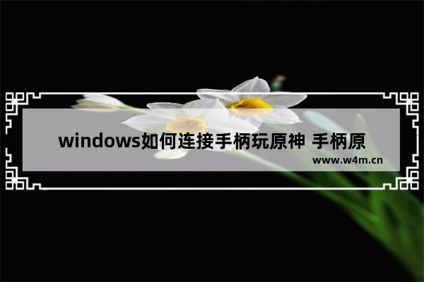 windows如何连接手柄玩原神 手柄原神攻略