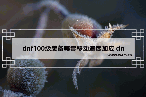 dnf100级装备哪套移动速度加成 dnf转换材质加多少力量