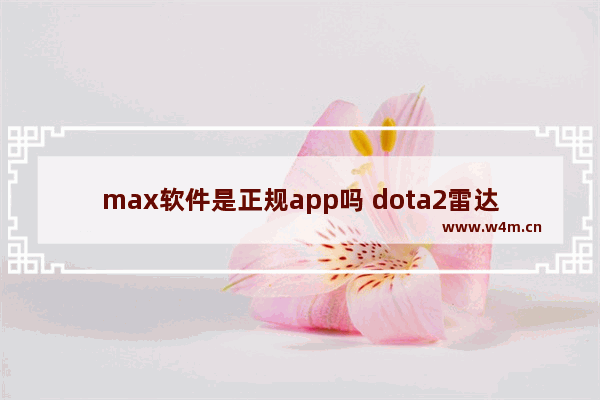 max软件是正规app吗 dota2雷达