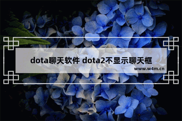 dota聊天软件 dota2不显示聊天框